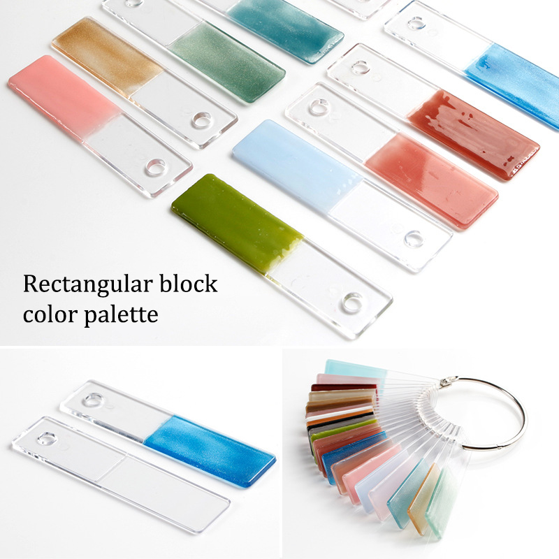 Nail Art Overlay - Muestra rectangular para exhibición de uñas