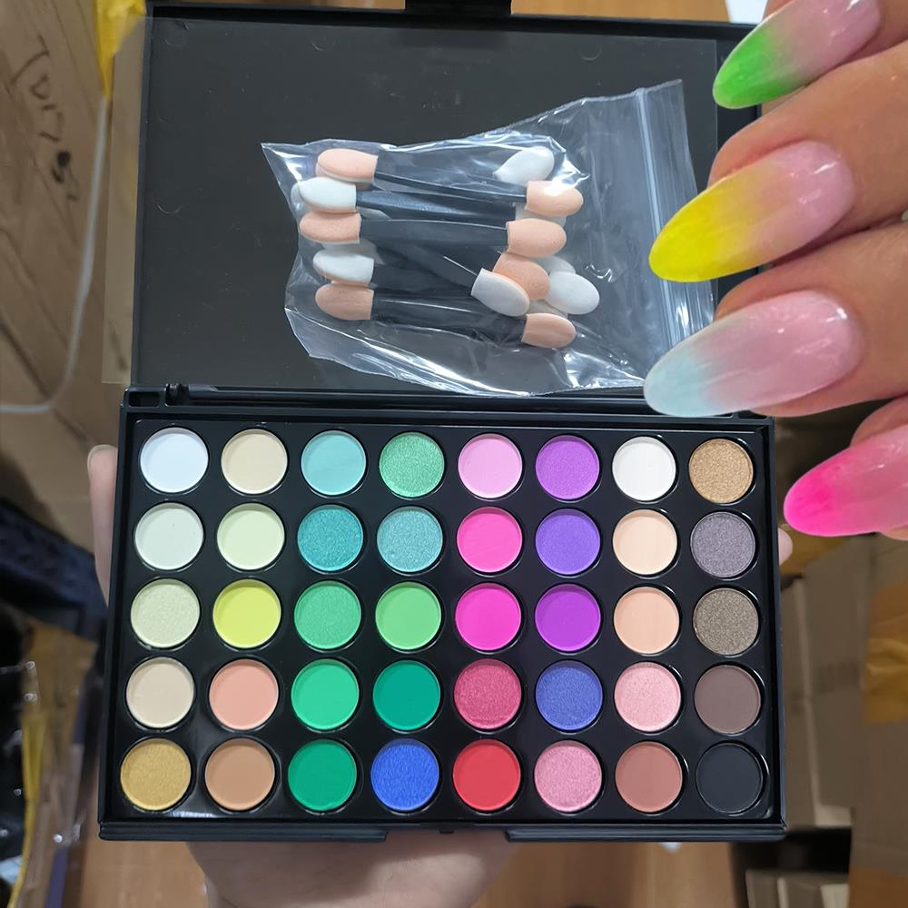 Nail Art Ombre Glitter - Paleta de Polvo para Uñas Ombre
