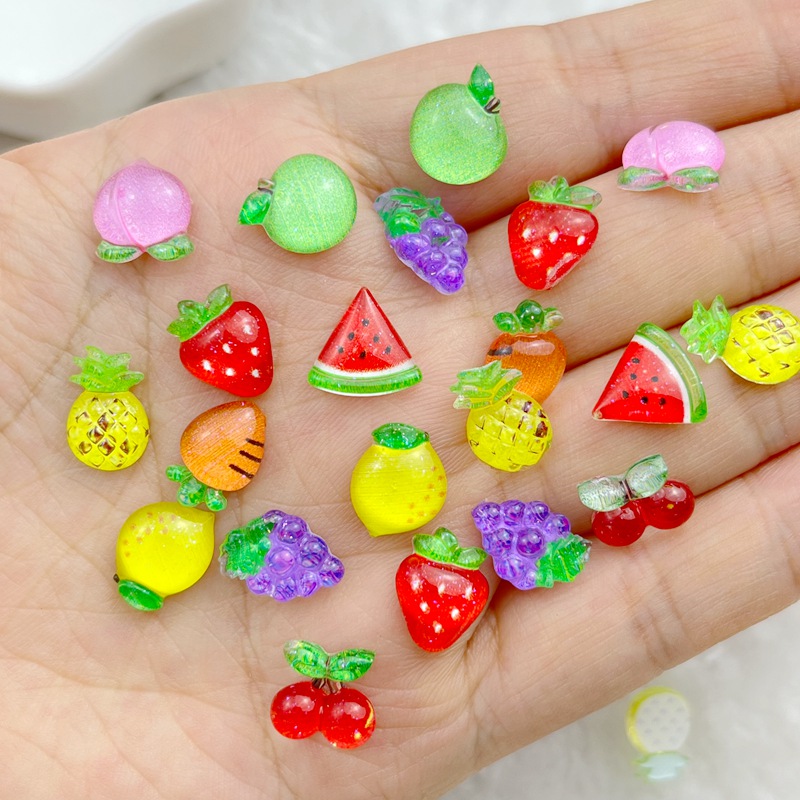 Nail Art Overlay - 50 Uds. De resina con purpurina