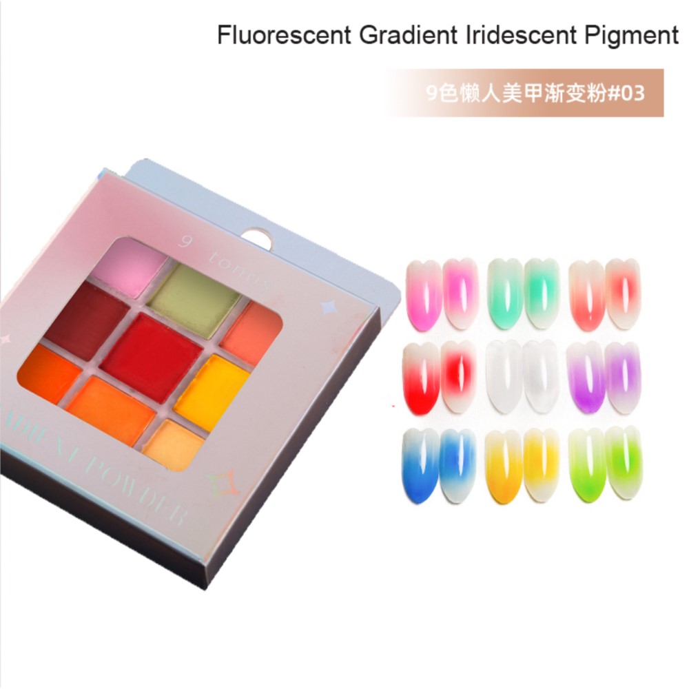 Paleta de pigmentos para uñas, - Nail Art Ombre Glitter reseña y precio