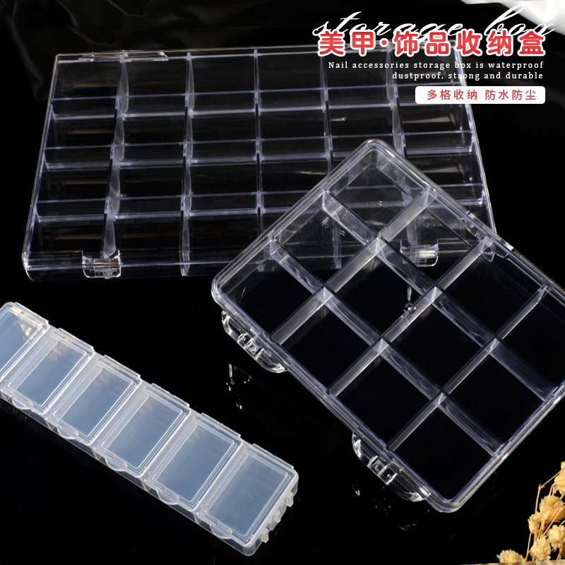 Caja organizadora de plástico  - Nail Art Overlay reseña y precio