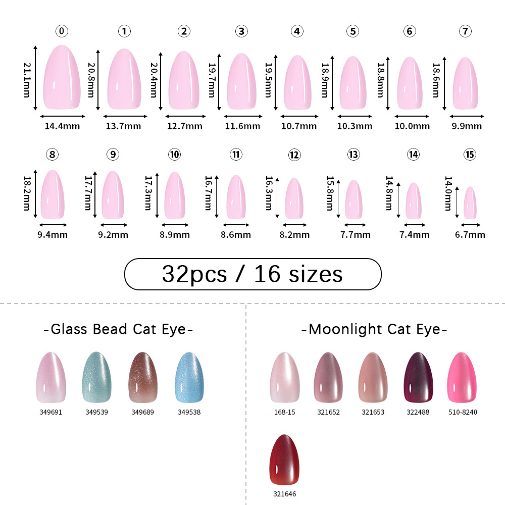 VITAGWX 32 Uñas Postizas Adhes - Nail Art Overlay reseña y precio