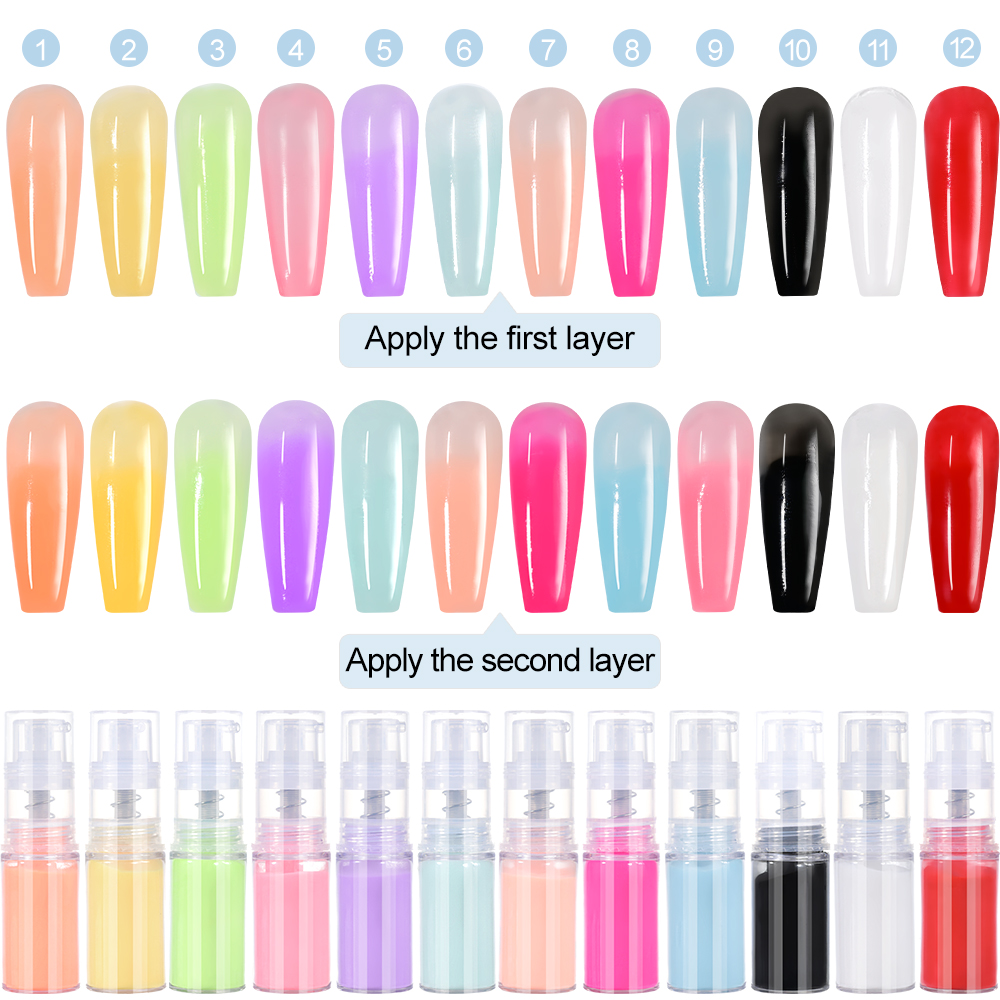 10 g/botella de polvo en aeros - Nail Art Ombre Glitter reseña y precio