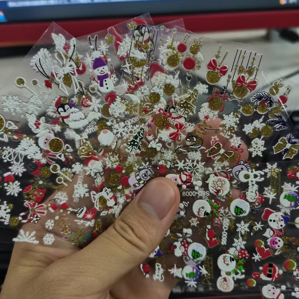 Pegatina de uñas en relieve de - Nail Art Xmas 2025 reseña y precio