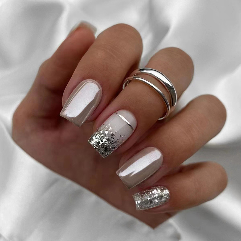 Uñas postizas cuadradas cortas - Nail Art Overlay reseña y precio
