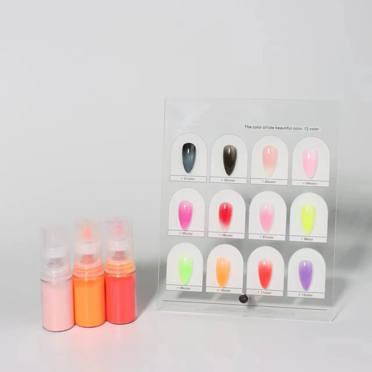 2025 más vendidos, polvo en ae - Nail Art Ombre Glitter reseña y precio