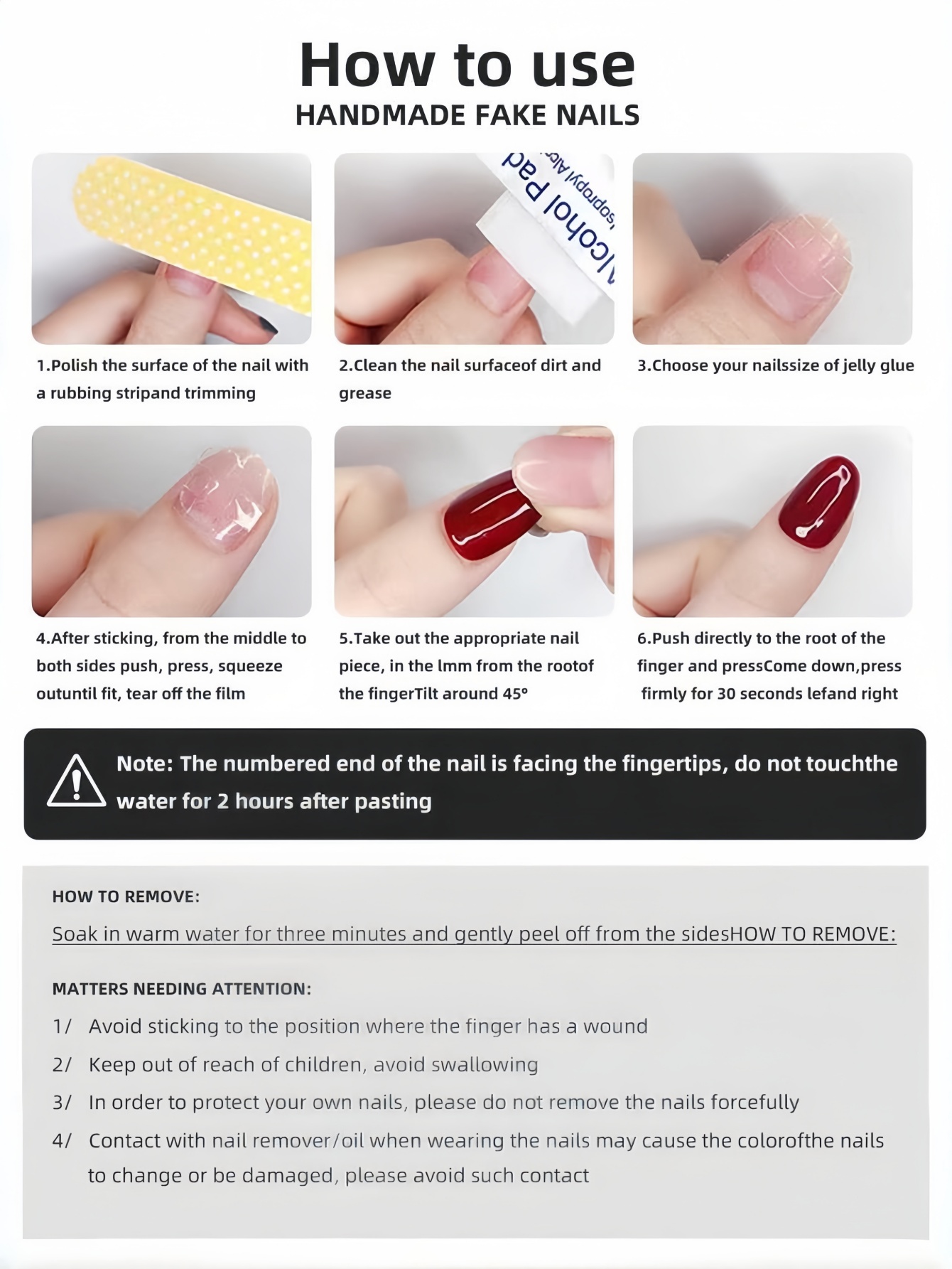 10 Uñas Postizas en Forma de A - Nail Art Overlay reseña y precio