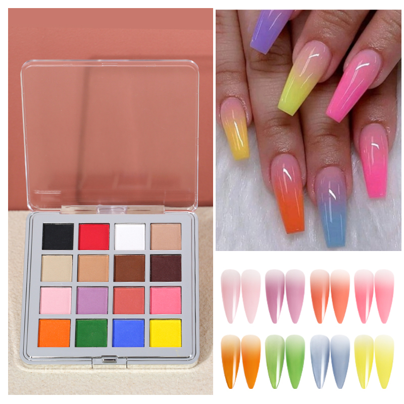 Polvo de uñas degradado Mocmak - Nail Art Ombre Glitter reseña y precio