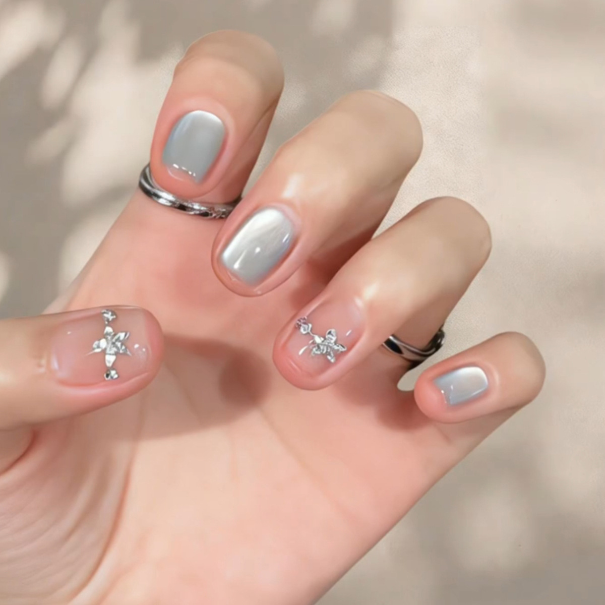 24 Uds. Uñas Postizas con Efec - Nail Art Overlay reseña y precio