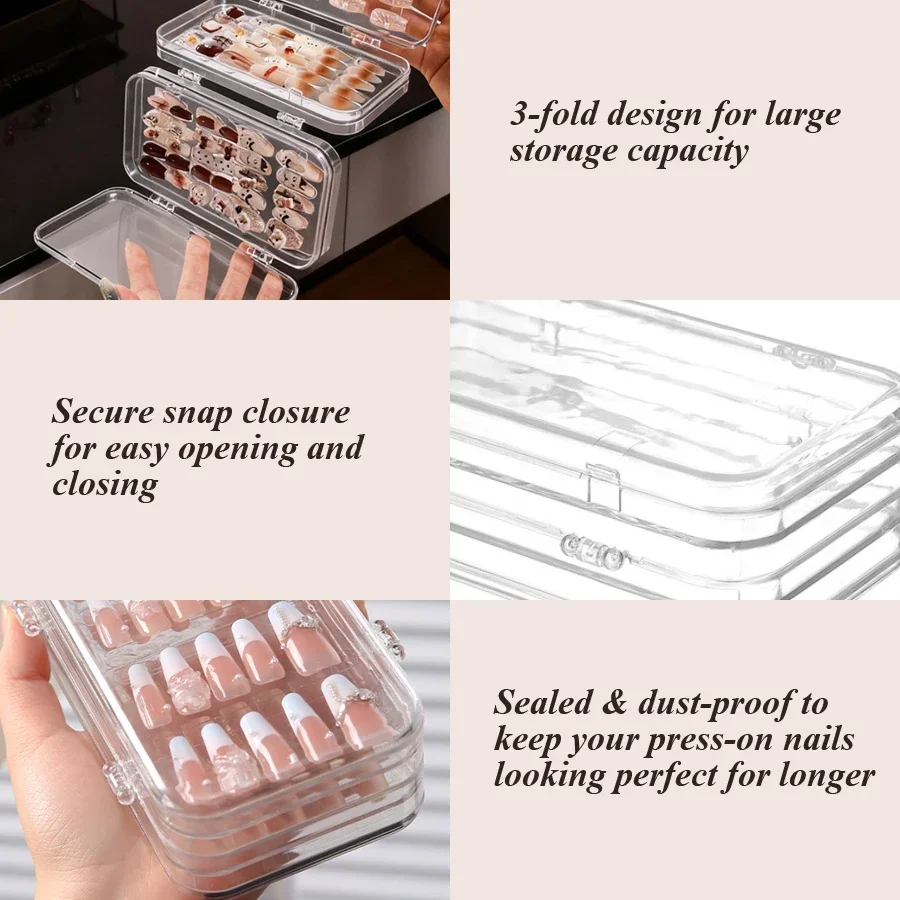 Caja de Almacenamiento Transpa - Nail Art Overlay reseña y precio