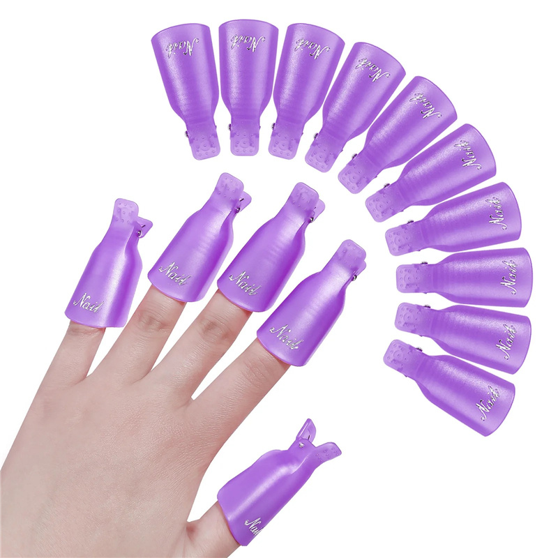 10 piezas de clips de plástico - Nail Art Gel Polish reseña y precio