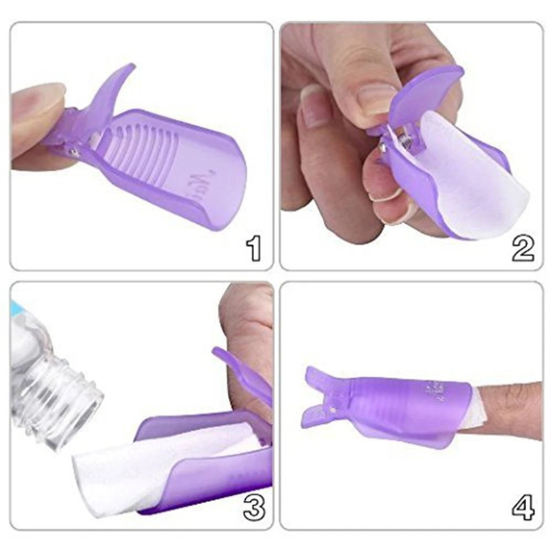 10 piezas de clips de plástico - Nail Art Gel Polish reseña y precio