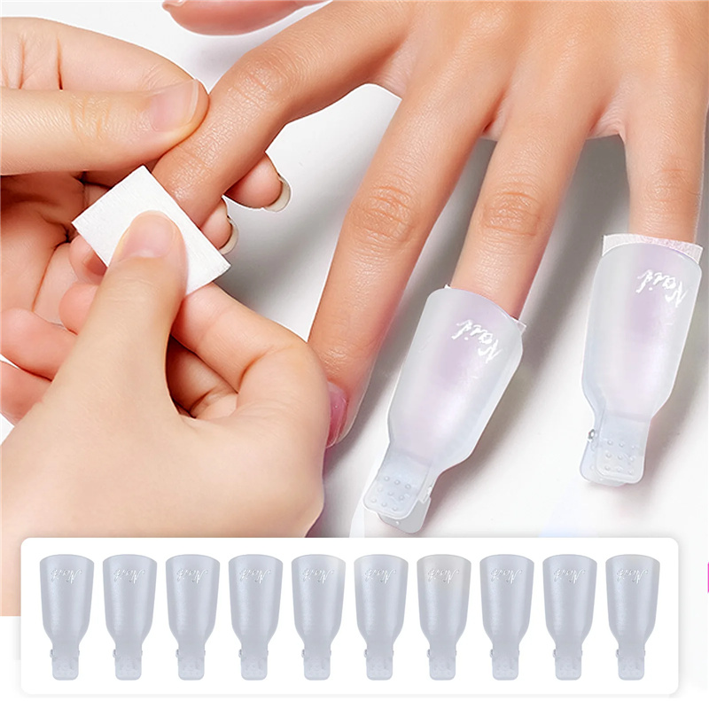 10 piezas de clips de plástico - Nail Art Gel Polish reseña y precio