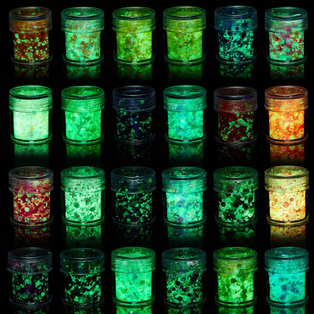 24 colores de lentejuelas lumi - Nail Art Overlay reseña y precio