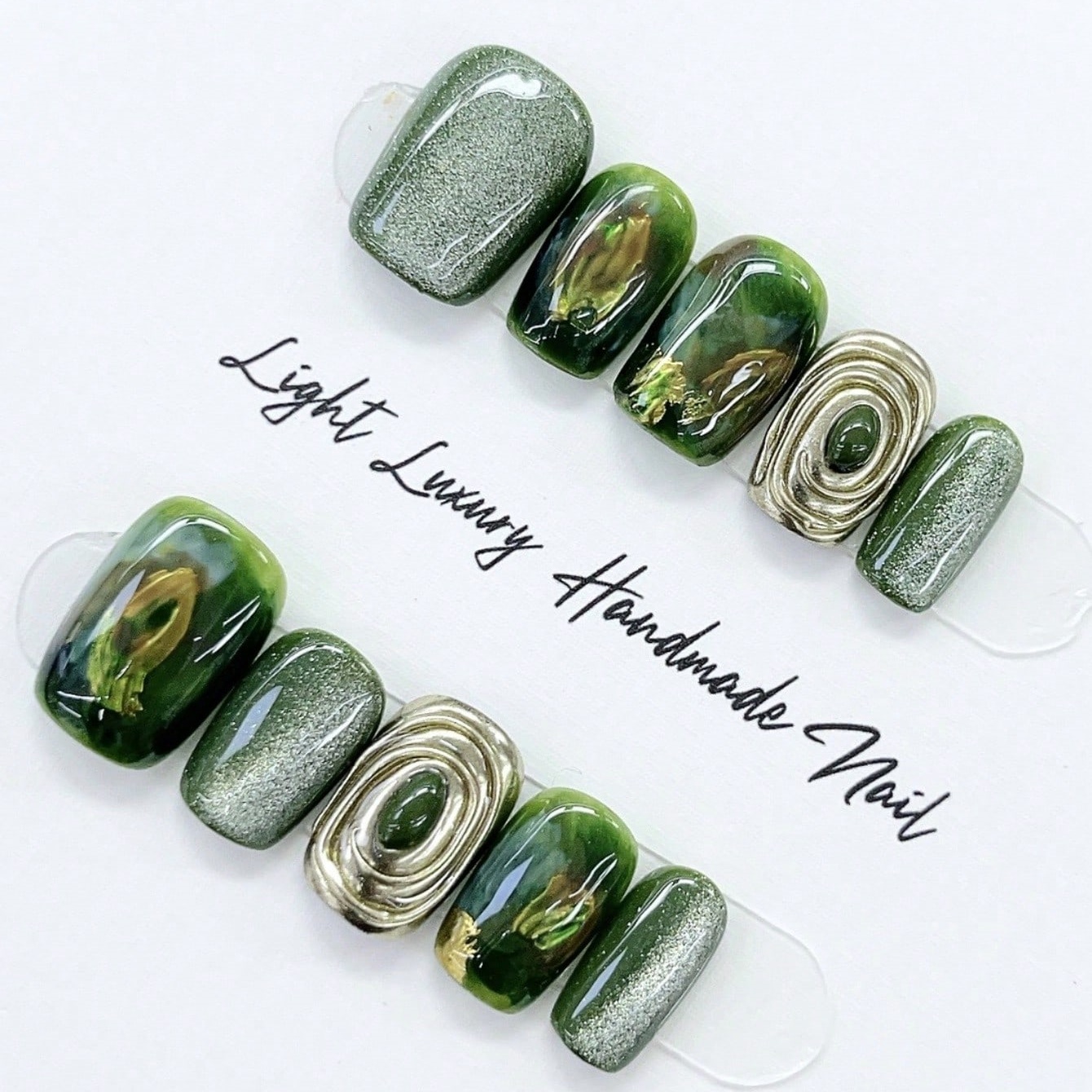 10 Uñas Postizas Cortas Cuadra - Nail Art Overlay reseña y precio