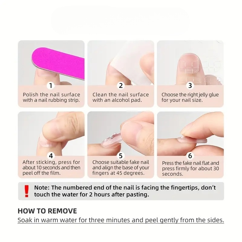 10 Uñas Postizas Cortas Cuadra - Nail Art Overlay reseña y precio